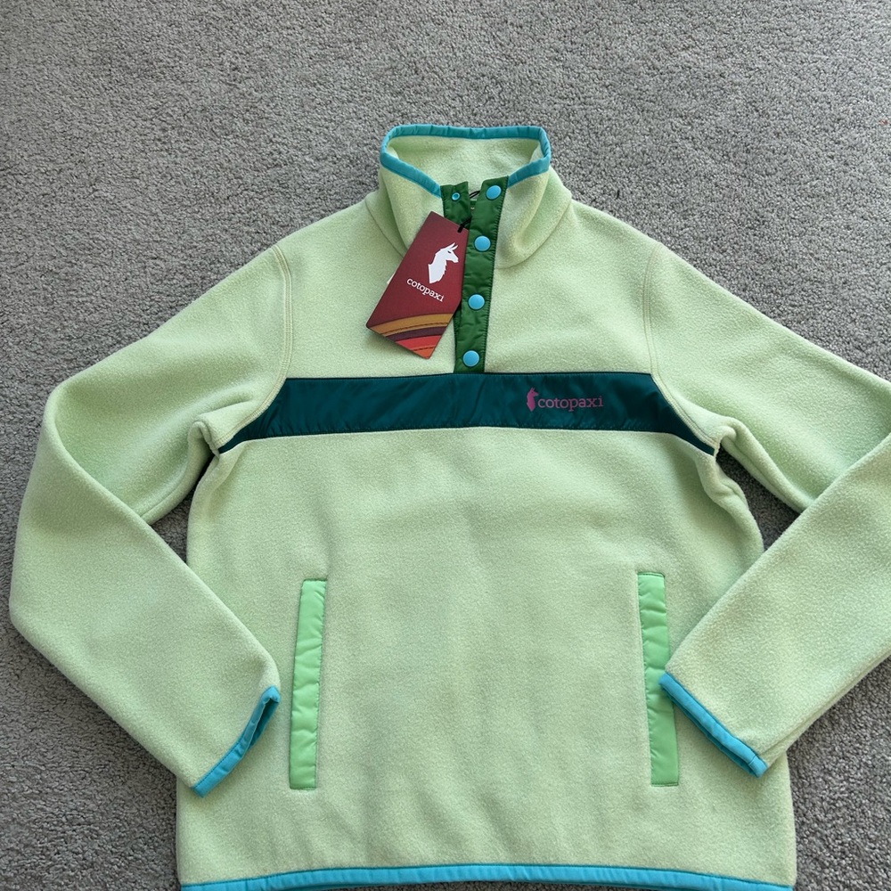 Cotopaxi Womens Green Fleece Pullover